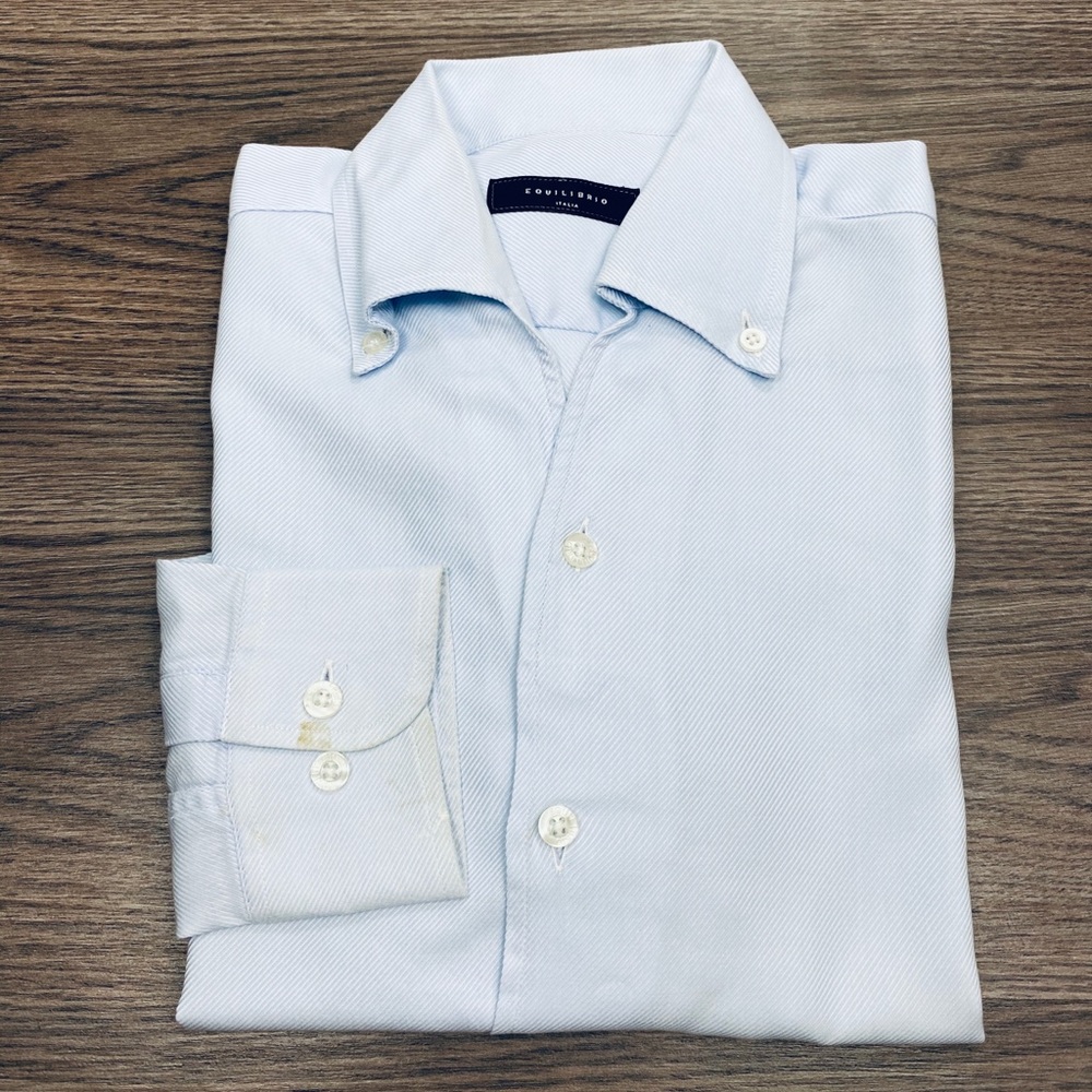 Equilibrio Solid Light Blue Shirt S